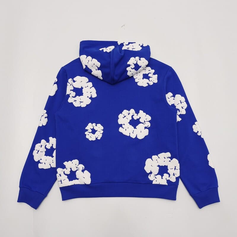 The Cotton Wreath Blue Hoodie