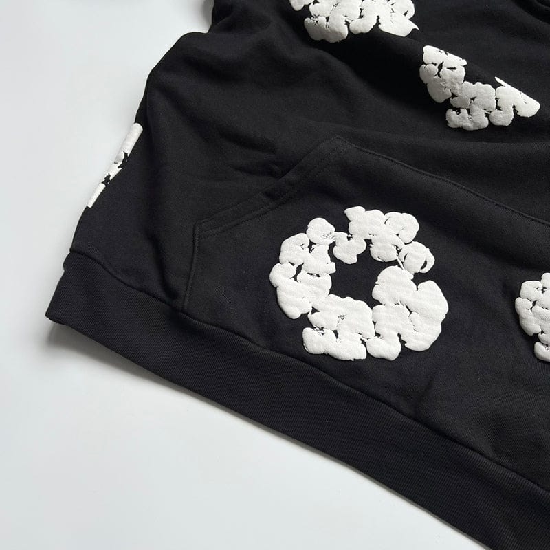 The Cotton Wreath Black Hoodie