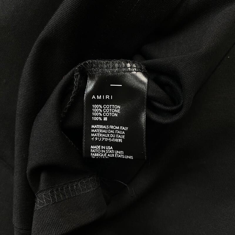 Staggered Logo Black T-Shirt