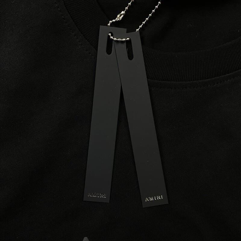 Staggered Logo Black T-Shirt