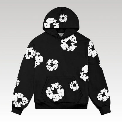 The Cotton Wreath Black Hoodie