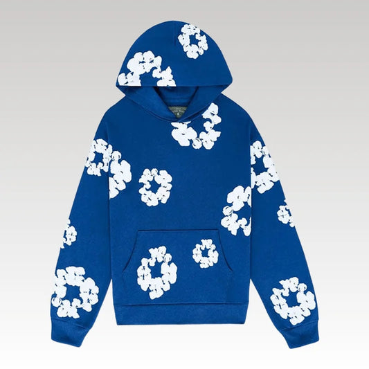The Cotton Wreath Blue Hoodie